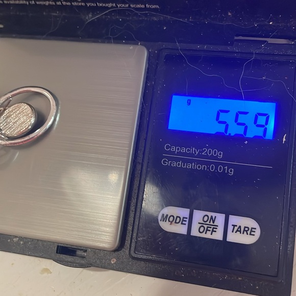 1.5” Vintage silver plated open hoop moonstone dangle French wire earrings - Picture 11 of 11